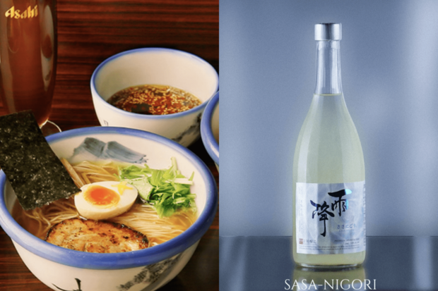 日本酒醸造所の吉川醸造（右）が、人気ラーメンチェーン店のAFURI（左）に提訴された