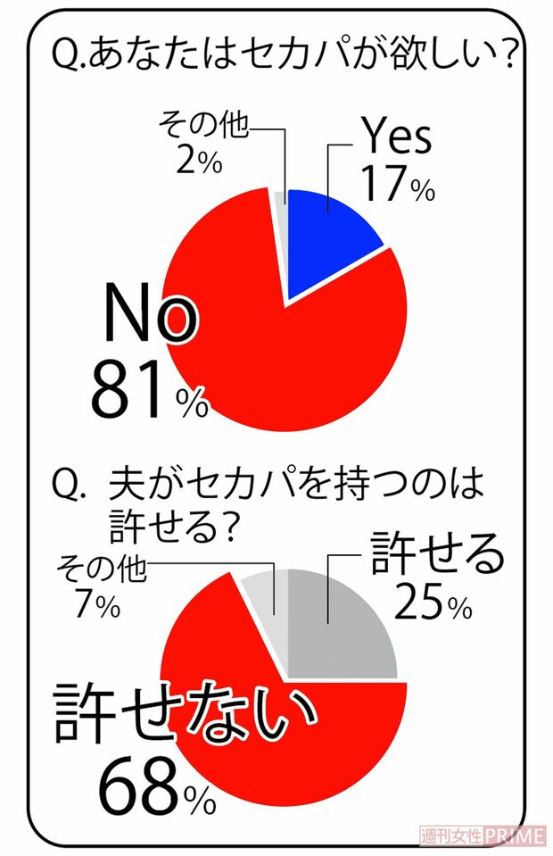 300人の既婚女性に聞いた「あなたはセカパが欲しい？」