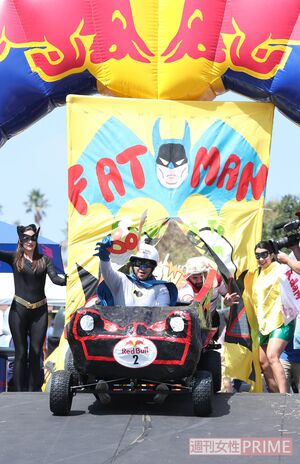 バットマンならぬ“ファットマン”のカート。撮影／吉岡竜紀