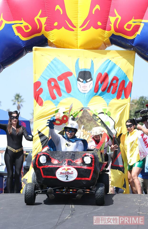 バットマンならぬ“ファットマン”のカート。撮影／吉岡竜紀