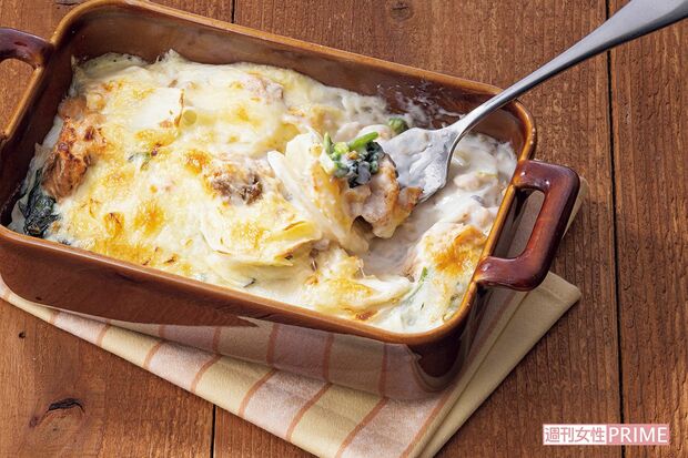 鮭缶ポテトグラタン　撮影／廣瀬靖士