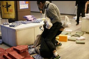 朝倉未来の激しい攻撃を受ける後藤祐樹（後藤のインスタグラムより）