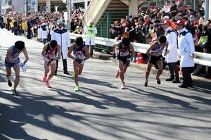 9区・鶴見中継所の繰り上げスタート（前回大会）