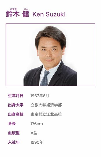 鈴木健アナウンサー（日本テレビHPより）