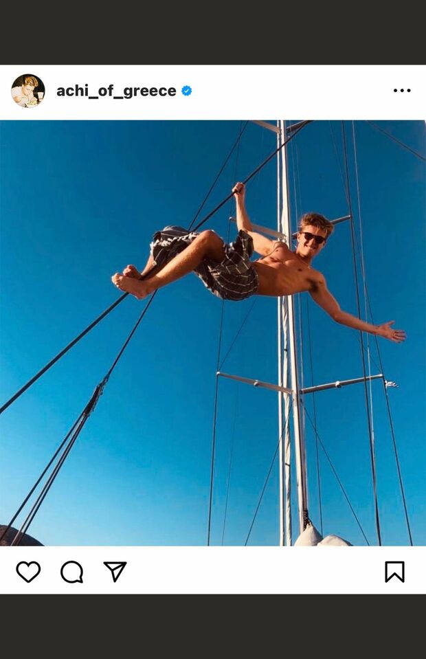 ギリシャのアキレアス＝アンドレアス王子（本人のインスタグラムより）