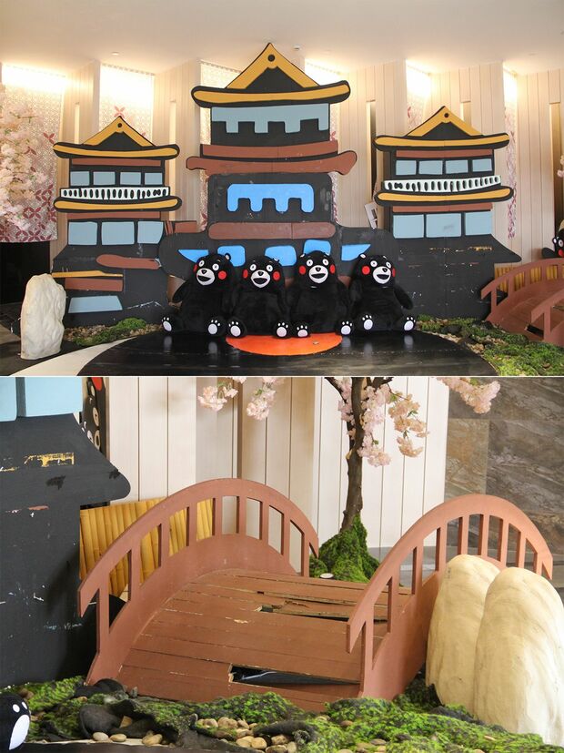 「許可は取っている」と言い張っている上海の大江戸温泉物語の内装。トホホなチープぶり