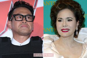 『世界の果てまでイッテQ！』に出演している宮川大輔とデヴィ夫人