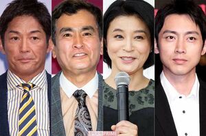 左から長嶋一茂、石原良純、高嶋ちさ子、小泉孝太郎