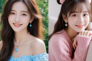 中国のSNSをのぞくと多くのAI美女が登場する（写真はREDより）