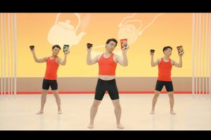 ジャングルポケットが出演していたCM（YouTubeより）