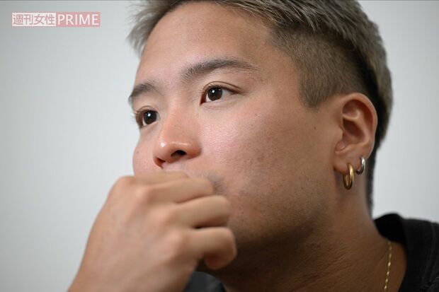 インタビューに応じる元ジャニーズJr.の田中斗希