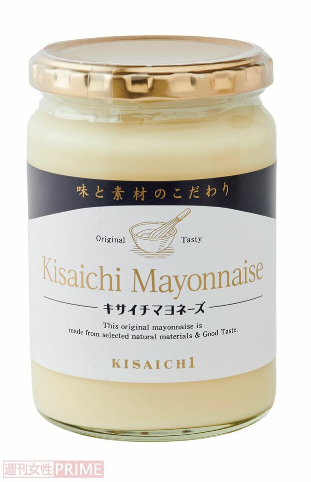【市販マヨネーズ第7位】キサイチマヨネーズ私市醸造／330g入り690円（100gあたり209円）　撮影／山田智絵　※画像をクリックするとAmazonの商品ページにジャンプします。
