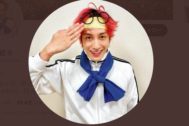 “ルフィ”と敵対する立場にある海軍の“コビー”に扮する兼近大樹（本人ツイッターより）