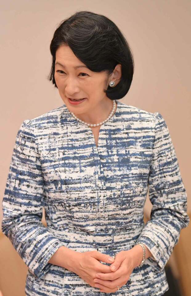 研究者が出産や育児を経て、円滑に現場復帰できるための研究交流会に参加された紀子さま（8月1日）