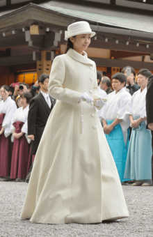 成人になったことを報告するため、伊勢の神宮を参拝（2015年3月）写真／共同通信社