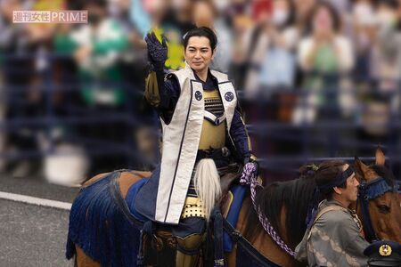'23年5月、徳川家康に扮してイベントに参加した松本潤