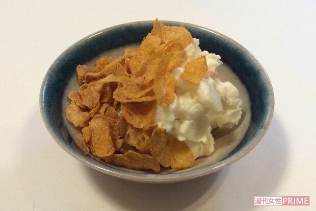 ポテサラ×コーンフレーク
