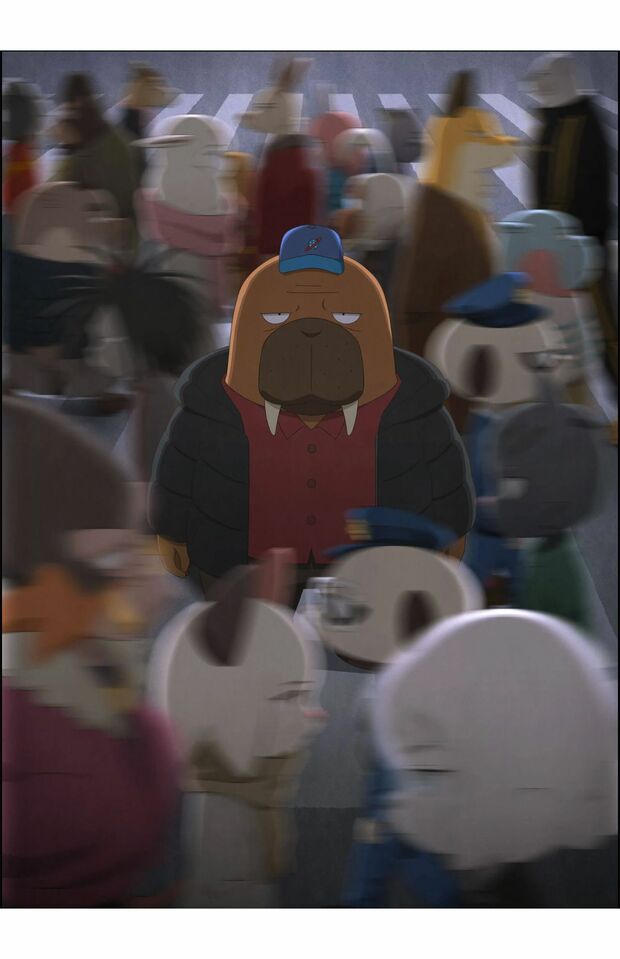 『オッドタクシー』のキービジュアル