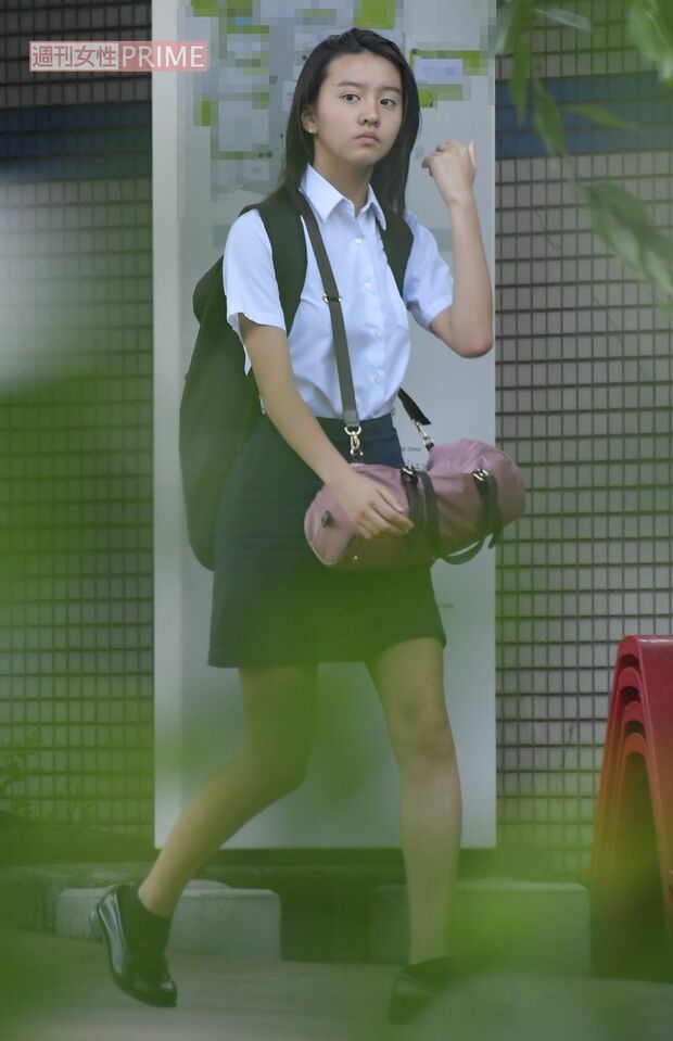 2018年、スクール帰りのKoki,