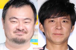 鳥羽周作シェフ(左)と渡部建(右)