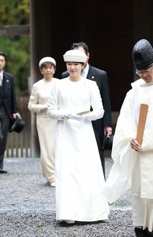 2024年3月26日、伊勢神宮を参拝された愛子さま