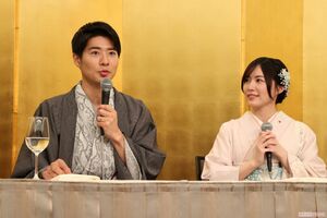 辻本が話している間、松井は辻本の方をずっと見るなど、ラブラブぶりがうかがえた