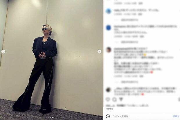 2025年7月18日、“事件”後もSNSを更新し続けていた『三代目JSOULBROTHERS』今市隆二(公式インスタグラムより)