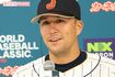 WBC本番直前に行われた記者会見に出席するラーズ・ヌートバー選手