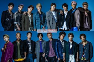 THE RAMPAGE(上段左から)陣、与那嶺瑠唯、浦川翔平、吉野北人、RIKU、藤原樹、鈴木昂秀、武知海青(下段左から)山本彰吾、LIKIYA、長谷川慎、川村壱馬、龍、後藤拓磨、神谷健太、岩谷翔吾 撮影/廣瀬靖士