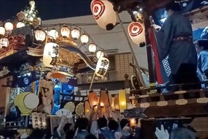 『川越まつり』の様子（『川越まつり』公認アプリ『川越まつり』ナビ公式Xより）