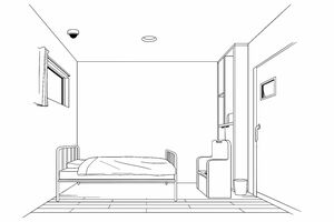 錦山さんが入っていた閉鎖病棟の病室