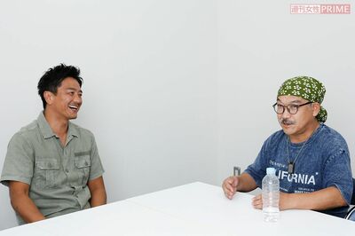 (左から)原田龍二、林下清志(ビッグダディ)
