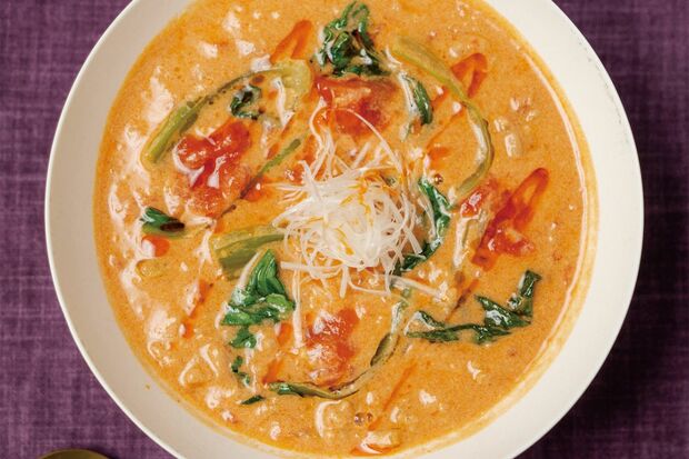 トマト担々スープ