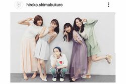 プロデュースする『原駅ステージA』との写真を投稿し、近況を報告した島袋