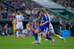 サッカー日本代表の伊東純也(JMPA代表撮影より)