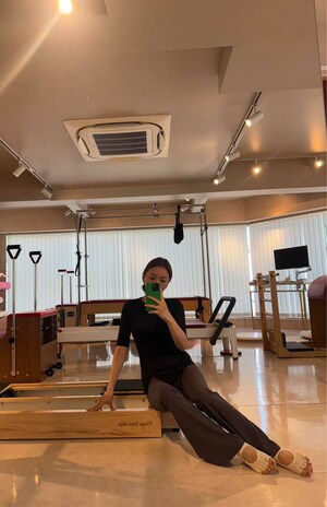 週に1回はピラティスに通って 身体を整えます　写真提供/加藤綾菜