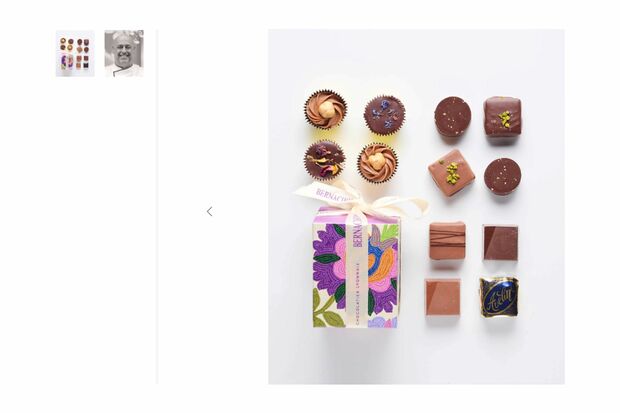 カビが発生していた『ショコラアソート　キューブ　マヤ』（三越伊勢丹オンラインHPより）