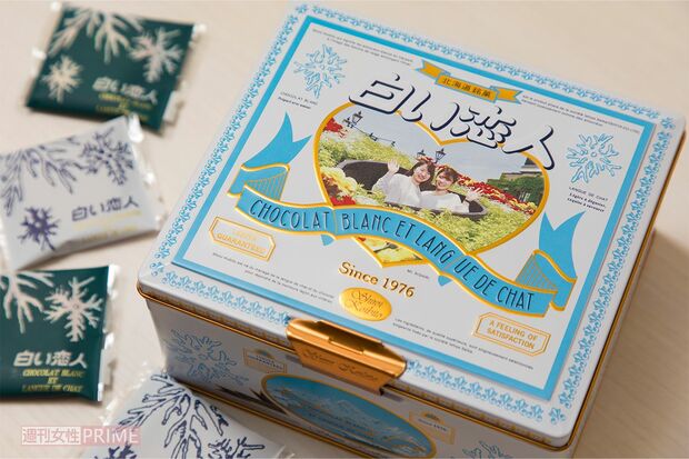 【白い恋人パーク】お気に入りの写真を使い、自分だけの『白い恋人』缶が作れる。写真はその場で撮影も可能。旅の記念に