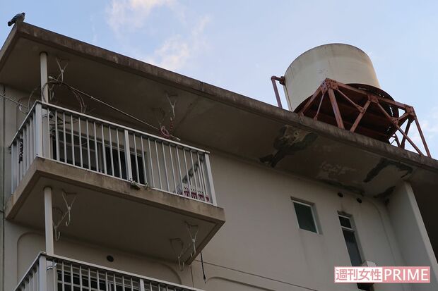 常慶一家が住んでいた公営住宅（福岡県田川市）