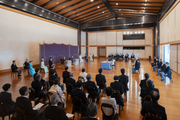皇室の伝統行事のひとつ「講書始の儀」(2025年1月10日)(写真/宮内庁提供)