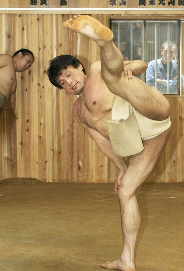 現役引退後、約80kgまで減量した貴乃花