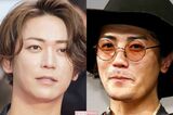 左から亀梨和也、赤西仁