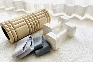 グッズを使って多少の負荷を加えるだけで、短時間で効果が実感しやすくなる