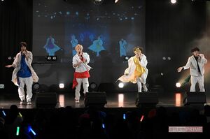 『じゅにぼ』左から森継亮太、大川慶吾、守屋亮佑、江上龍