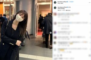痩せてキレイになったと話題の北乃きい（本人のインスタグラムより）