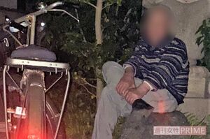 取材に応じる家主の男性。声を張り上げることも（※一部加工）