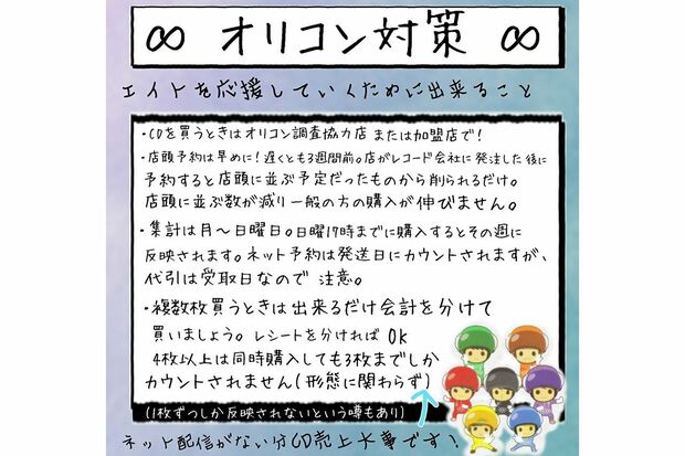 関ジャニ∞ファンのSNSで共有される《オリコン対策》