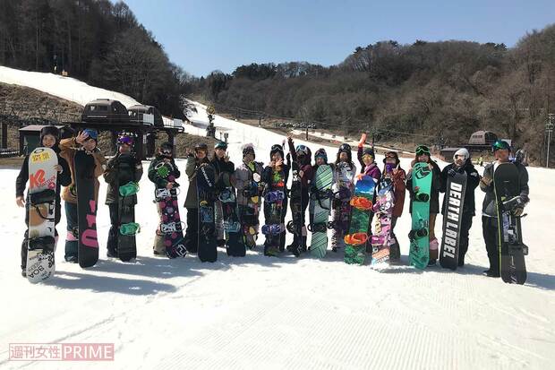 当日の参加メンバーで集合写真。練習にはプロ選手のゲストが来ることも