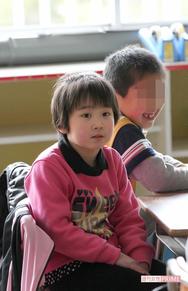 仙台から陸前高田の小学校へ転校、この日が週刊女性と海音さんとの初めての出会いだった（'11年4月）　撮影／週刊女性写真班
