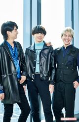 （左から）JUNON、RYUHEI、RYOKI   撮影／山田智絵